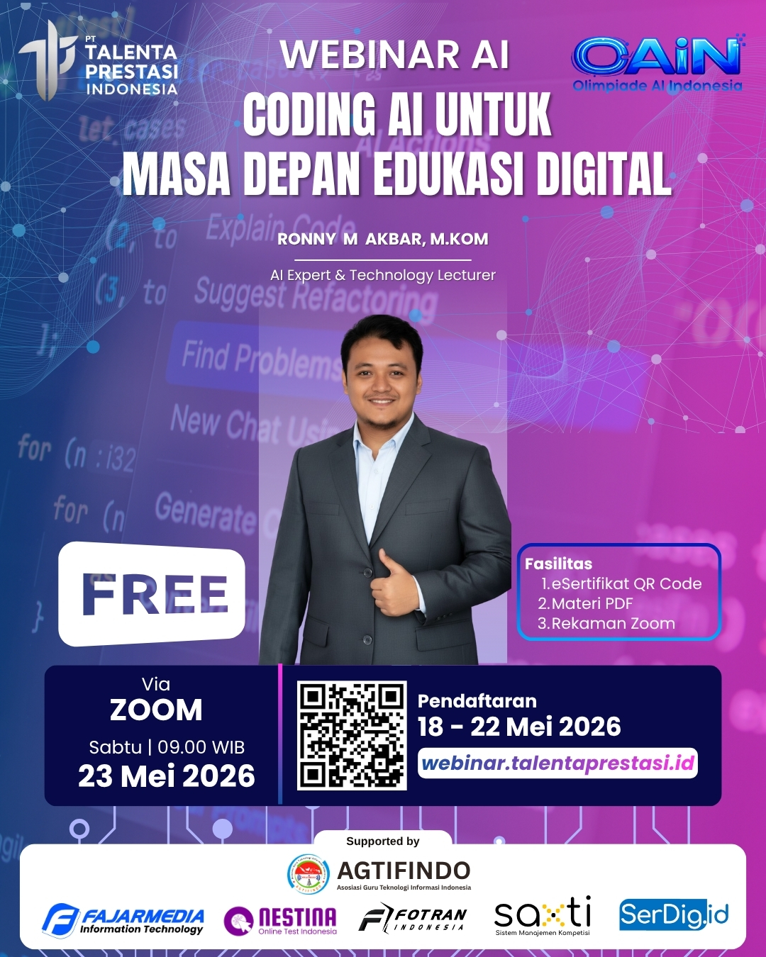 Webinar AI: Coding AI untuk Masa Depan Edukasi Digital